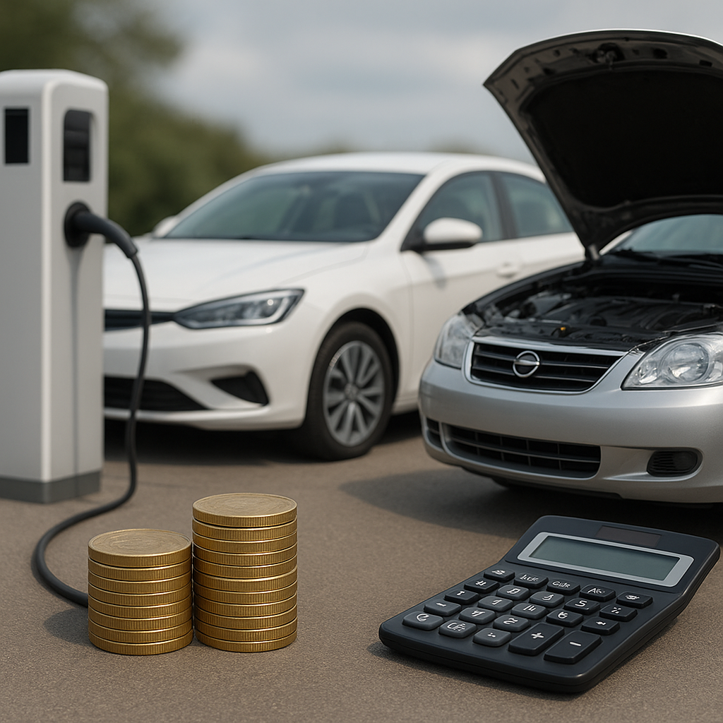 Porównanie kosztów utrzymania auta elektrycznego i spalinowego