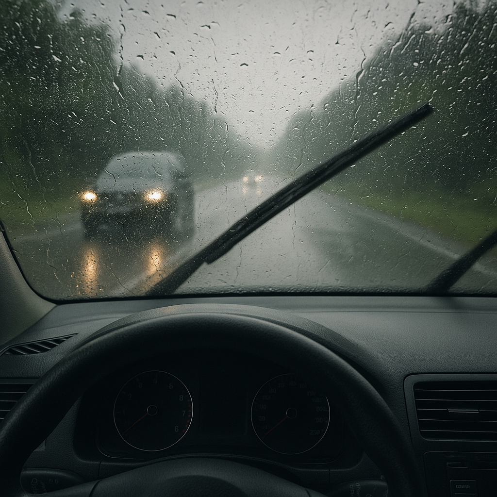 Zasady bezpiecznej jazdy w deszczu